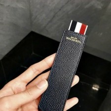 THOM BROWNE 톰브라운 페블 레더 더블 키링