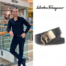 FERRAGAMO 페라가모 24s SF골드장식 벨트