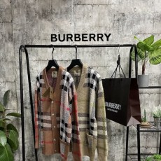 BURBERRY 버버리 체크 가디건니트