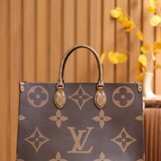 LOUIS VUITTON 루이비통 모노그램 투톤 양면 온더고 GM