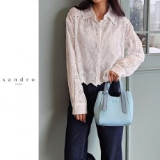 SANDRO 산드로 바이델 레이스 블라우스