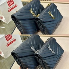 YSL 입생로랑 램스킨 루루 푸퍼백