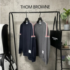 THOM BROWNE 톰브라운 숄삼색라인 니트