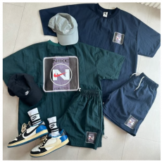 NIKE 나이키 아슬레틱 나일론반팔셋업