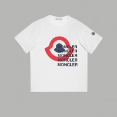 MONCLER 몽클레어 빅원형 배색 3선 폰트 반팔티