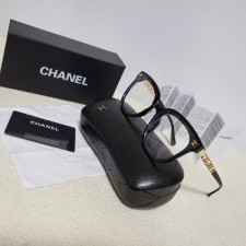 CHANEL 샤넬 cc 로고 금장테 투명렌즈 선글라스