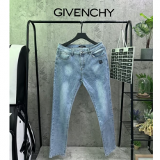 GIVENCHY 지방시 레터링 연청 슬림 워싱 진