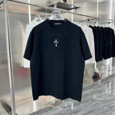 CHROME HEARTS 크롬하츠 가슴로고 워싱 티셔츠