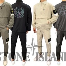 STONEISLAND 스톤아일랜드 나일론 워셔블 스판 ZIP아노락 세미오버핏