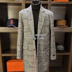 톰* 리미티드 브라운 라벨 texture 시그니쳐 글렌 삼선 뉴 하프 코트