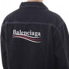 발**** 백웨이브 로고 데님 자켓