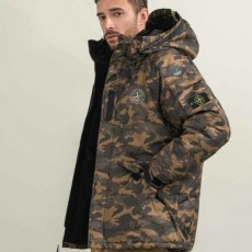버팅 로고 카모 후퍼패딩
