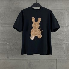 구* 토끼 자가드 티셔츠