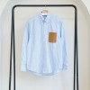 로** 남성 아나그램 레더포켓 스트라이프 셔츠 🍀 봄상품