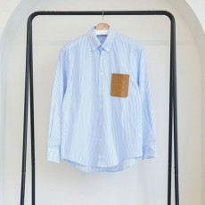 로** 남성 아나그램 레더포켓 스트라이프 셔츠 🍀 봄상품