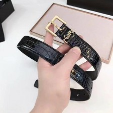 생** YSL 에나멜 벨트