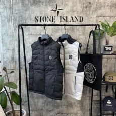 수입고급 와팬배색 패딩조끼