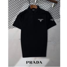 PRADA 프라다 밀라노 로고 PK 반팔 카라 티