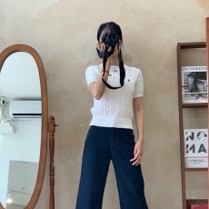 POLO 폴로 24 ss 수입 케이블 니트 숏 슬리브 스웨터