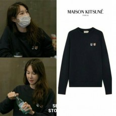 MAISON KITSUNE 메종키츠네 더블폭스헤드 맨투맨