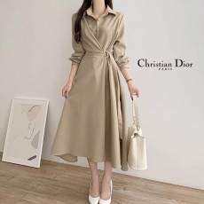 CHRISTIAN DIOR 크리스찬디올 러버 벨트카라원피스