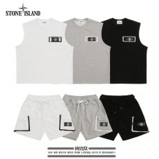 STONEISLAND 스톤아일랜드 14-더블포켓 나시 반팔세트