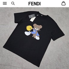 FENDI 펜디 베어프린팅 라운드 반팔 티셔츠