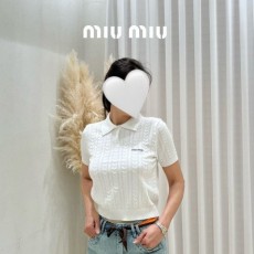 MIUMIU 미우미우 H패턴 반팔카라티