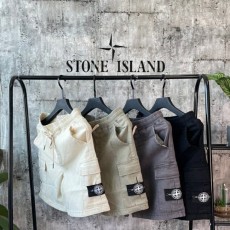 STONEISLAND 스톤아일랜드 밴딩카고 하프 팬츠