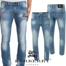 BURBERRY 버버리 프로썸 자수 스틸로고 워싱 슬림진