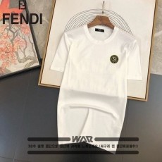 FENDI 펜디 골드 라인 로고 티셔츠