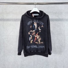 OFF WHITE 오프화이트 프린팅 워싱 후드티