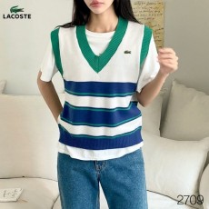 LACOSTE 라코스테 배색 니트 조끼