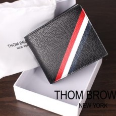 THOM BROWNE 톰 브라운 블랙 삼선 디아고날 반지갑