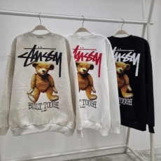 STUSSY 스투시 곰돌이 기모 맨투맨