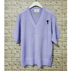 AMI 아미 비비드 니트 가디건