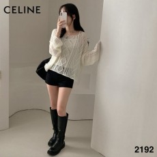 CELINE 셀린느 시스루 립 니트