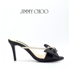 JIMMY CHOO 지미추 실크 리본 뮬