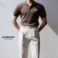 BURBERRY 버버리 기사자수 모티프 카라반팔니트