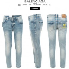 BALENCIAGA 발렌시아가 네온 자수 로고 슬림 일자진