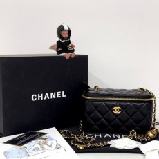 CHANEL 샤넬 골드볼 베니티 직사각 풀박