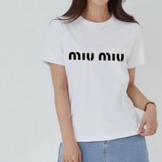 MIUMIU 미우미우 로고 반팔티셔츠