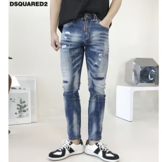 DSQUARED2 디스퀘어드2 워싱 페인팅 디스트로이드 데님 팬츠