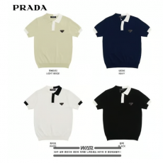 PRADA 프라다 14-반배색카라 머슬니트