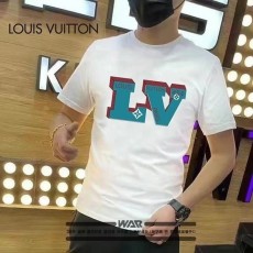 LOUIS VUITTON 루이비통 LV 블럭 모션 로고 티셔츠