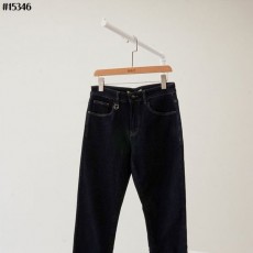 FENDI 펜디 남성 FF 레터링 로고 몬스터아이 참 슬림핏 데님 팬츠