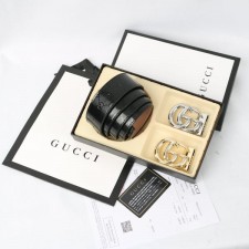 GUCCI 구찌 투버클 컷팅 GG유광패턴 벨트