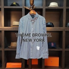 THOM BROWNE 톰브라운 스트라이프 삼단배색웨일 셔츠