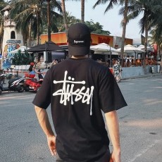 STUSSY 스투시 베이직 로고 반팔티