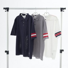 THOM BROWNE 톰브라운 폴로 삼색 카라반팔